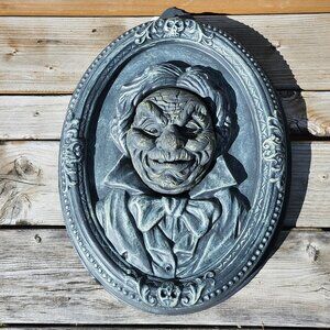 CREEPY Talking Wall Sconce Picture Frame Halloween Wall Hanging Decor Works 3D